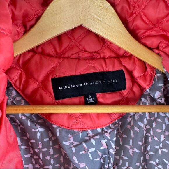 Marc New York Andrew Marc Quilted Coral Women’s Jacket ~ S - Picture 5 of 14